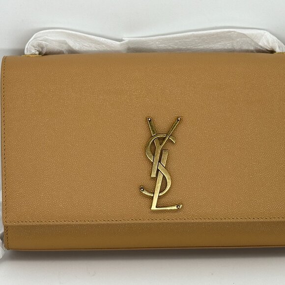 Saint Laurent YSL Monogram Kate Medium Crossbody Grained Leather Chain Bag - Picture 5 of 16